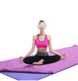 Sweat Absorbent Odorless Microfiber Mat Cover, Non-Slip Yoga Mat Towel for Indoor and Outdoor Fitness, Exercise with Carrying Mesh Bag 72x24 Inch