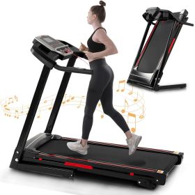 Folding Treadmills for Home - 3.5HP Portable Foldable with Incline, Electric Treadmill for Running Walking Jogging Exercise with 12 Preset Progra