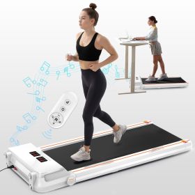 FYC Under Desk Treadmill 2.5HP Slim Walking Treadmill 265LBS - Electric Treadmill with APP Bluetooth Remote Control LED Display;  Running Walking