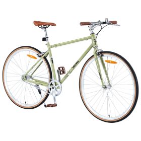 Single Speed Retro style 700C Road Bike For men women's City Bicycle,Steel Frame