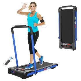 2 in 1 Under Desk Treadmill for Home; Installation-Free Foldable Treadmill Compact Electric Running Machine; Remote Control &amp; LED Display Wal