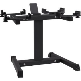 VEVOR Adjustable Dumbbell Stand, Home Fitness Rack and Stand with Media Rack, Safe and Convenient Dumbbell Weight Holder