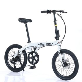 20" Folding Bike Aluminium Alloy Frame 8 Speed City Bike