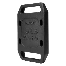 VEVOR Cast Iron Ruck Weights for Rucking Weight Plate with Handle 45LB Single