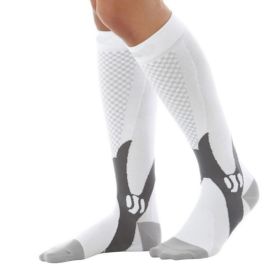 Compression Socks For Men&Women Best Graduated Athletic Fit For Running Flight Travel Boost Stamina Circulation&Recovery Socks (Option: White 6PC-XXL)