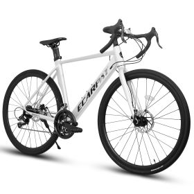 A28315 Road bike, 14-speed Aluminium frame disc brakes, disc brakes Men's Women's Road Bike (Color: as Pic)