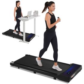 Walking Pad Under Desk Treadmill for Home Office -2.5HP Walking Treadmill 0.6-4MPH 300LBS Capacity Treadmill for Walking Running Remote Control B (Color: as Pic)