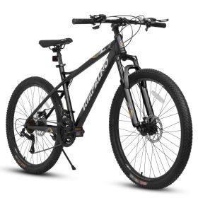 A26251 26 Inch Mountain Bike,21 Speed with High-Carbon Steel Frame Bike for Adults,Dual Disc Brake Mountain Bicycle for Men Womens Adult Bicycle (Color: as Pic)