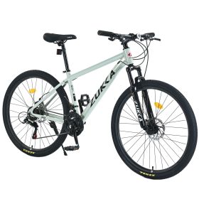 27.5 Inch Wheels 21 Speed Mountain Bike, for Men Women Boys and Girls, Front Suspension,Aluminum Alloy Frame (Color: as Pic)