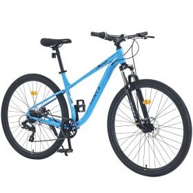 29 Inch Wheels 8 Speed Mountain Bike, for Men Women Boys and Girls, Front Suspension, Steel Frame (Color: as Pic)