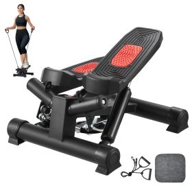 Stair Stepper for Exercise at Home Mini Twist Stepper with Resistance Band (Stride Adjustable or Not: Yes, Motion Mode: Twisting Motion)