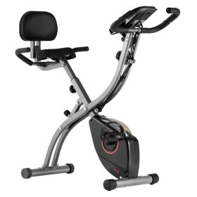 VEVOR Folding Exercise Bike Fitness Stationary Bike Upright Indoor Cycling Bike (Adjustable Exercise Modes: 3 Adjustment Modes)